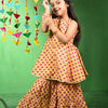 Yellow Floral Cotton Kurta Set
