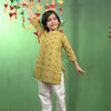 Mustard Floral Kurta Set