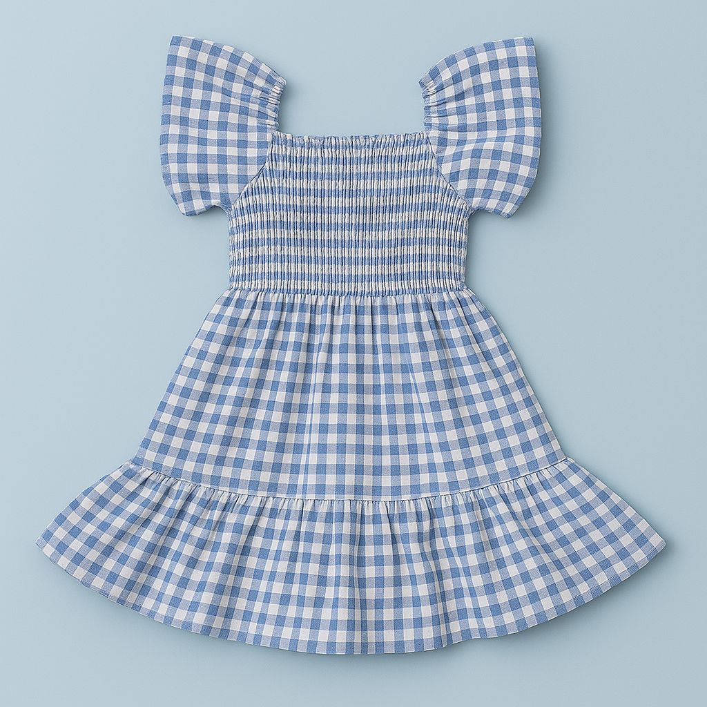 Gingham check dress