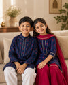 Midnight Bloom Boys Kurta Set