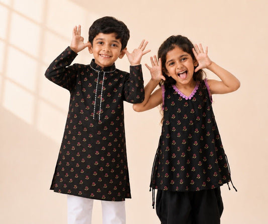 Noir Blossom Sibling Set