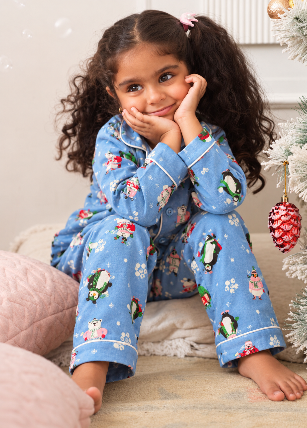 Winter Wonderland Winter Flannel Night Suit