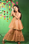 Yellow Floral Cotton Kurta Set