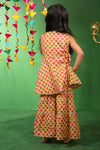 Yellow Floral Cotton Kurta Set
