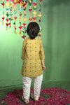 Mustard Floral Cotton Sibling Sets