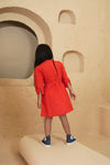 Solid Orange Dress