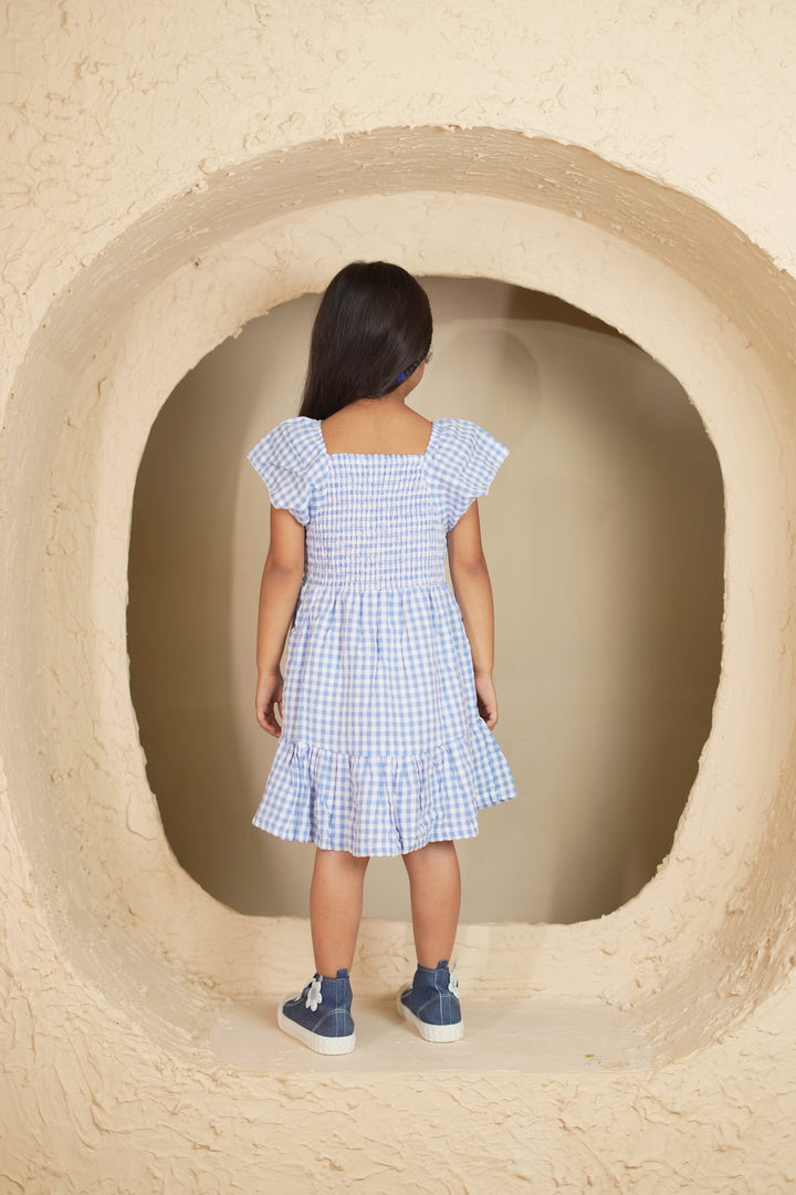 Gingham check dress