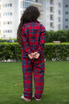 Red Tartan Checks Kids Pajama Set