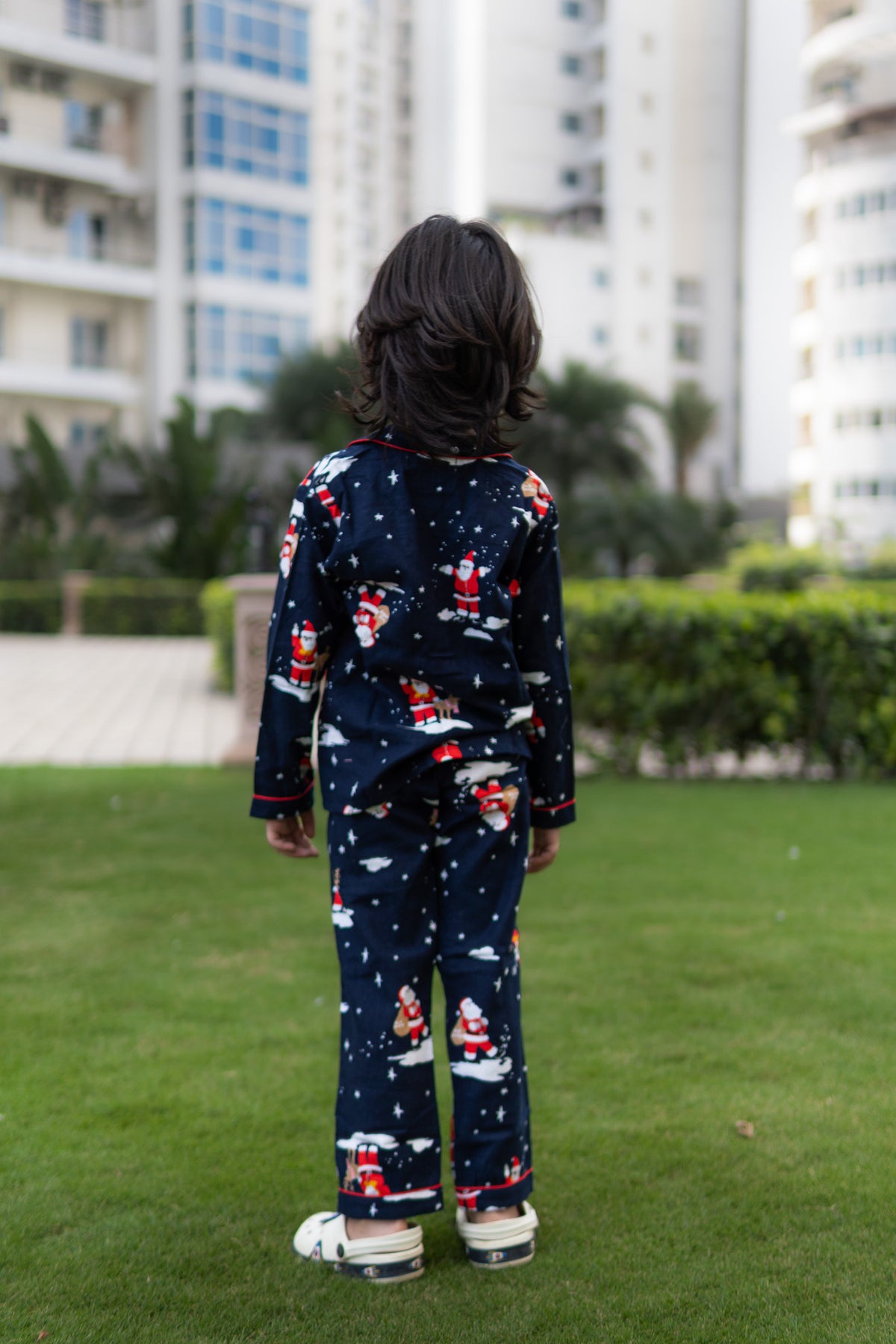 Midnight Santa Unisex Christmas Pajama Set