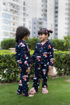Midnight Santa Unisex Christmas Pajama Set