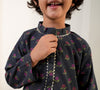 Noir Blossom Boys Kurta Set
