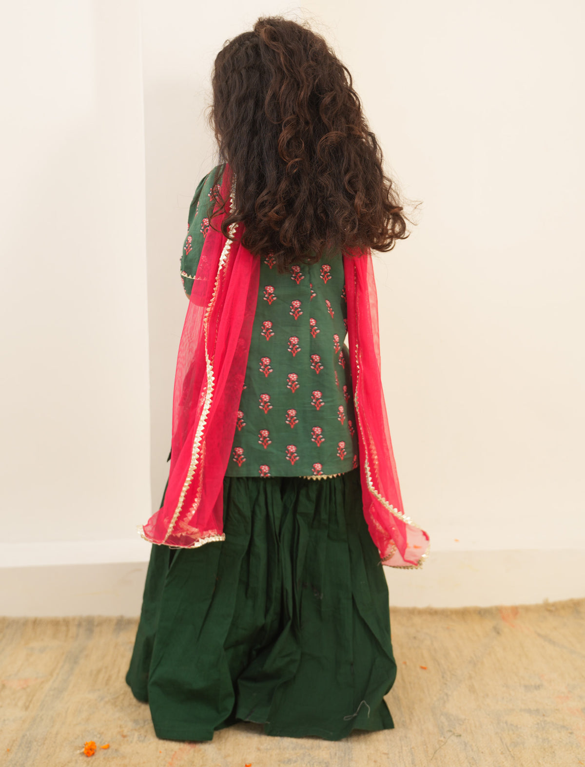 Emerald Bloom Sharara Set