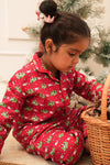 Christmas Garden WInter Flannel Nightsuit