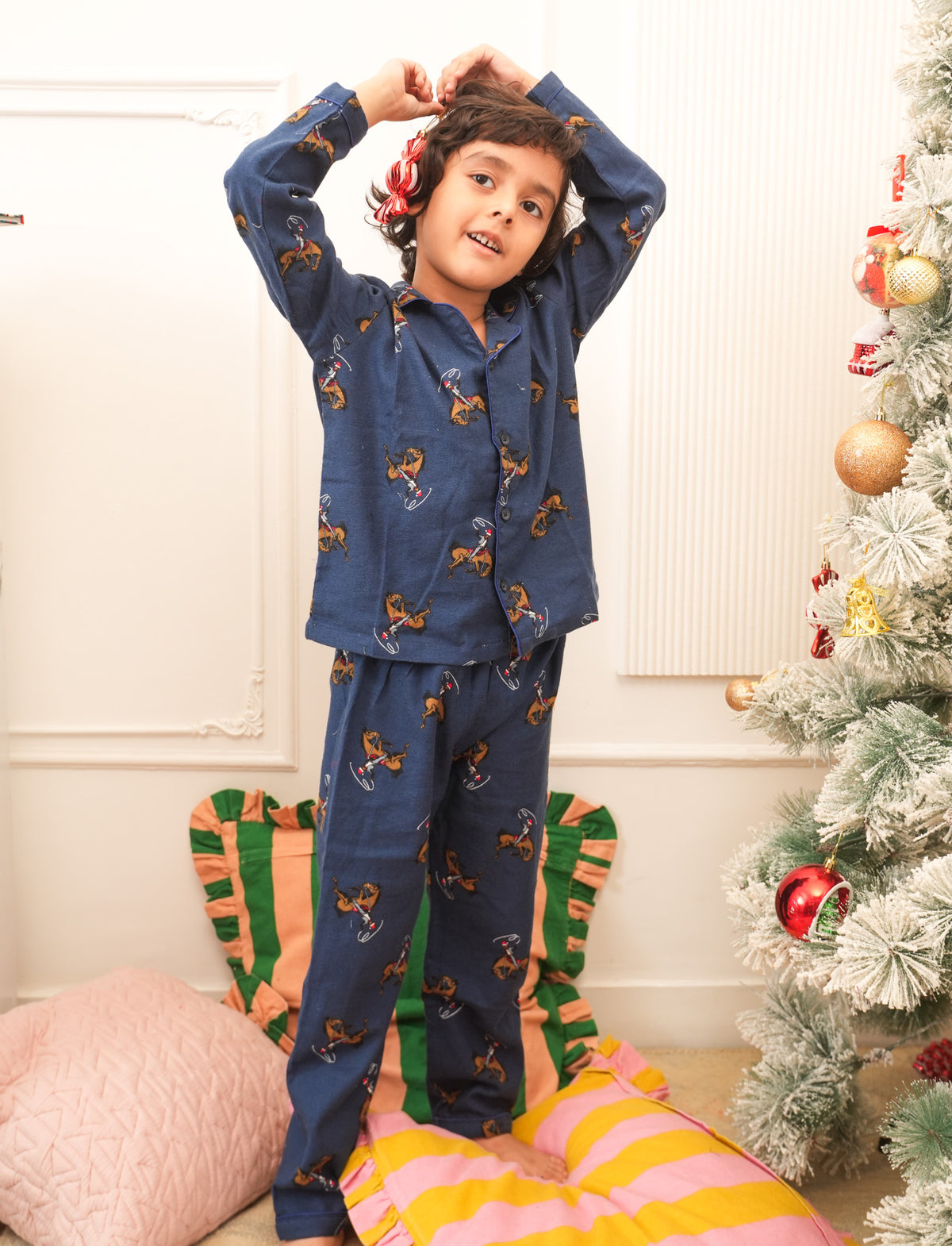 Midnight Rodeo Winter Flannel Night Suit