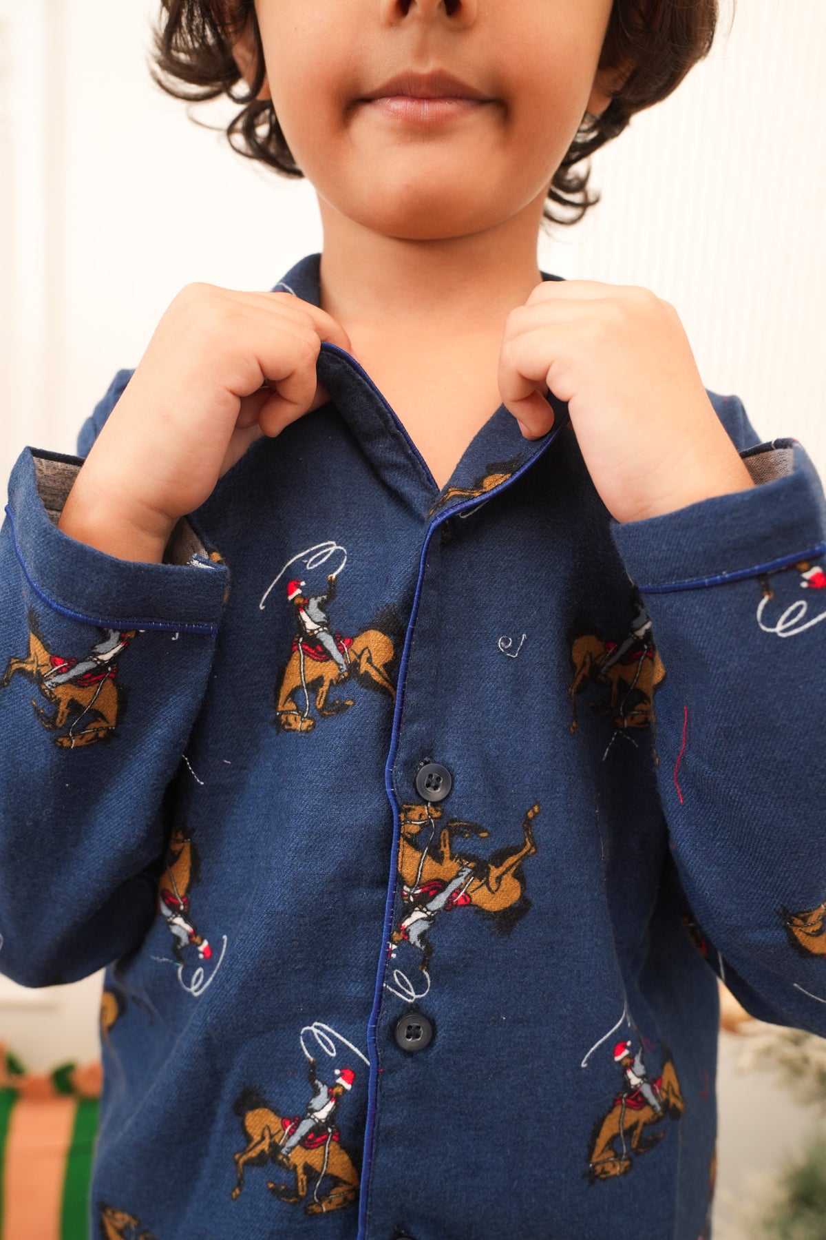 Midnight Rodeo Winter Flannel Night Suit
