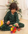 Christmas Forest Winter Flannel Night Suit