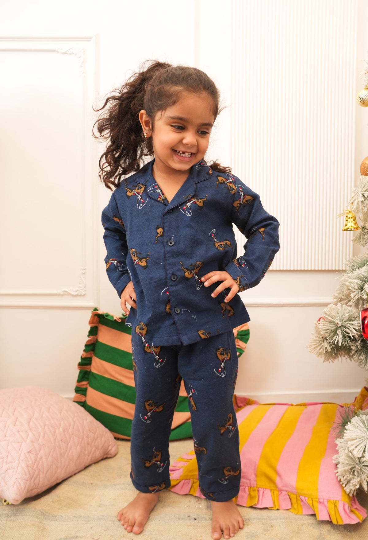 Midnight Rodeo Winter Flannel Night Suit