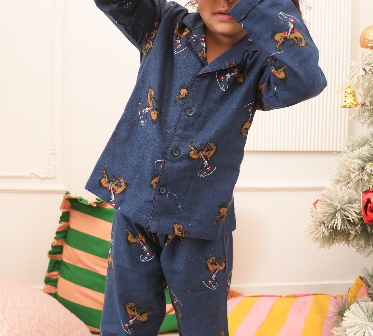 Midnight Rodeo Winter Flannel Night Suit