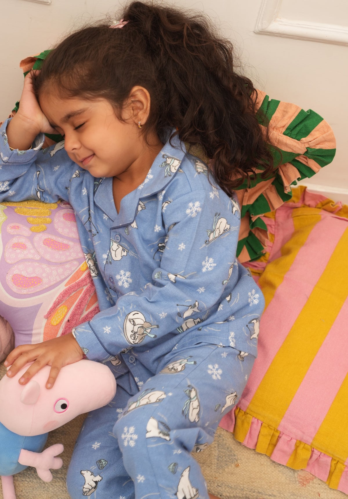 Winter Snuggles Winter Flannel Night Suit