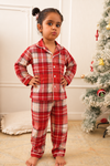 Christmas Classic Checks Winter Flannel Night Suit
