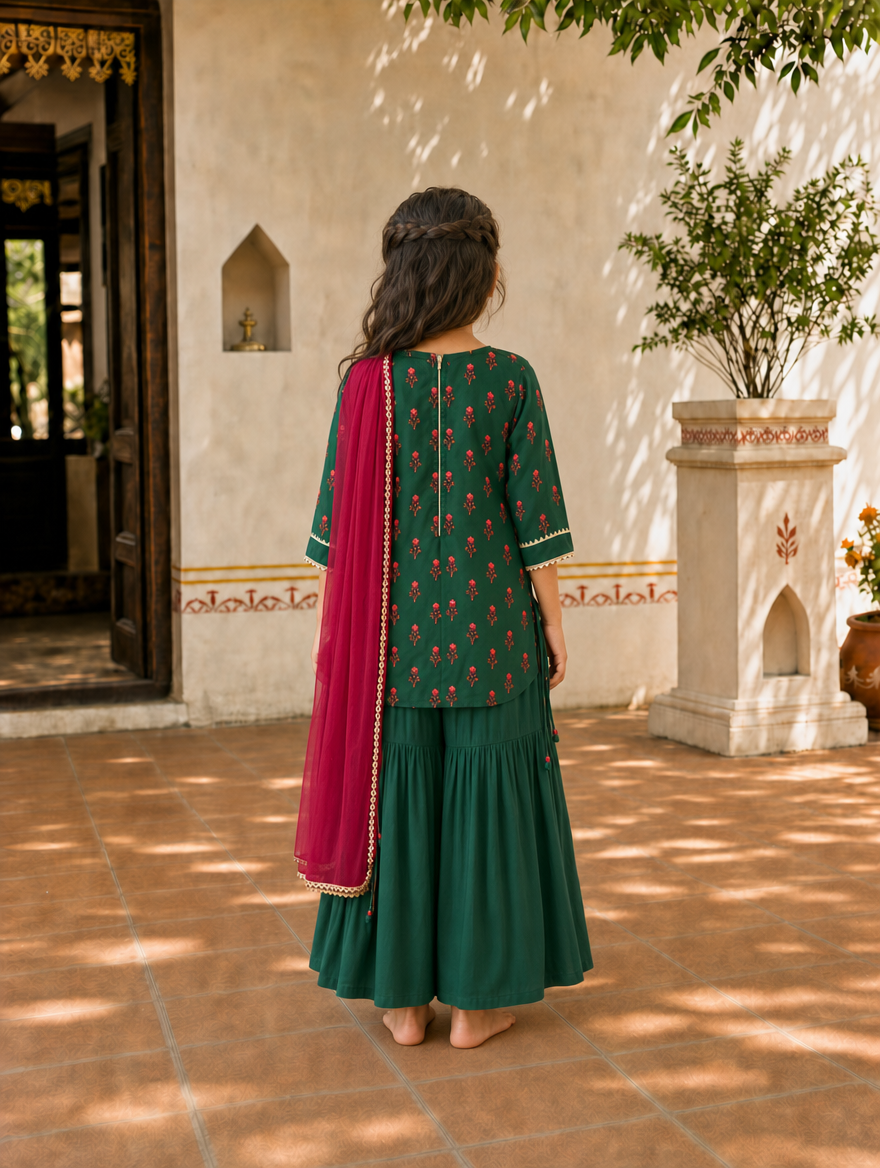 Emerald Green Sibling Set