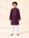 Royal Plum Boys Kurta Set