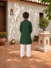 Emerald Bloom Boys Kurta Set