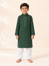 Emerald Bloom Boys Kurta Set