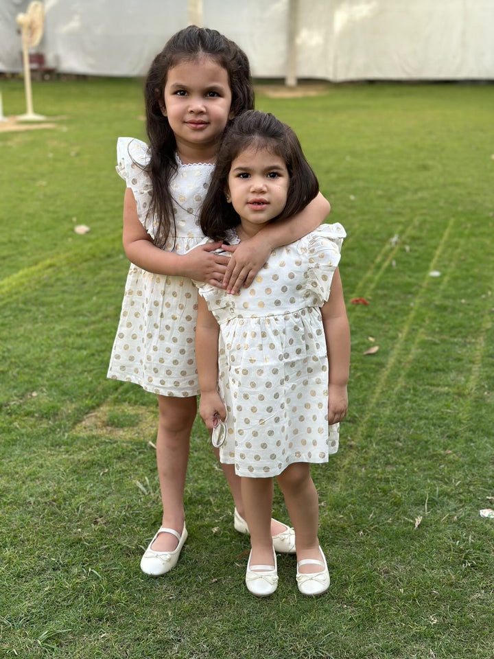 White Polka Dot Dress