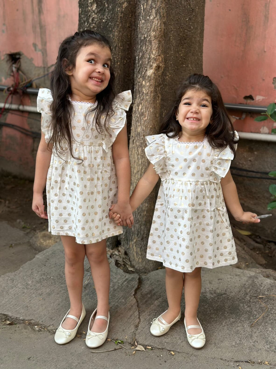 White Polka Dot Dress