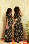 Black Floral Co-ord Set (Set of Two) - Puddle Fashion