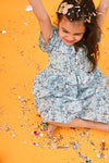 Blue Floral Dress - Puddle Fashion