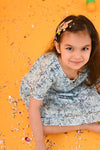 Blue Floral Dress - Puddle Fashion