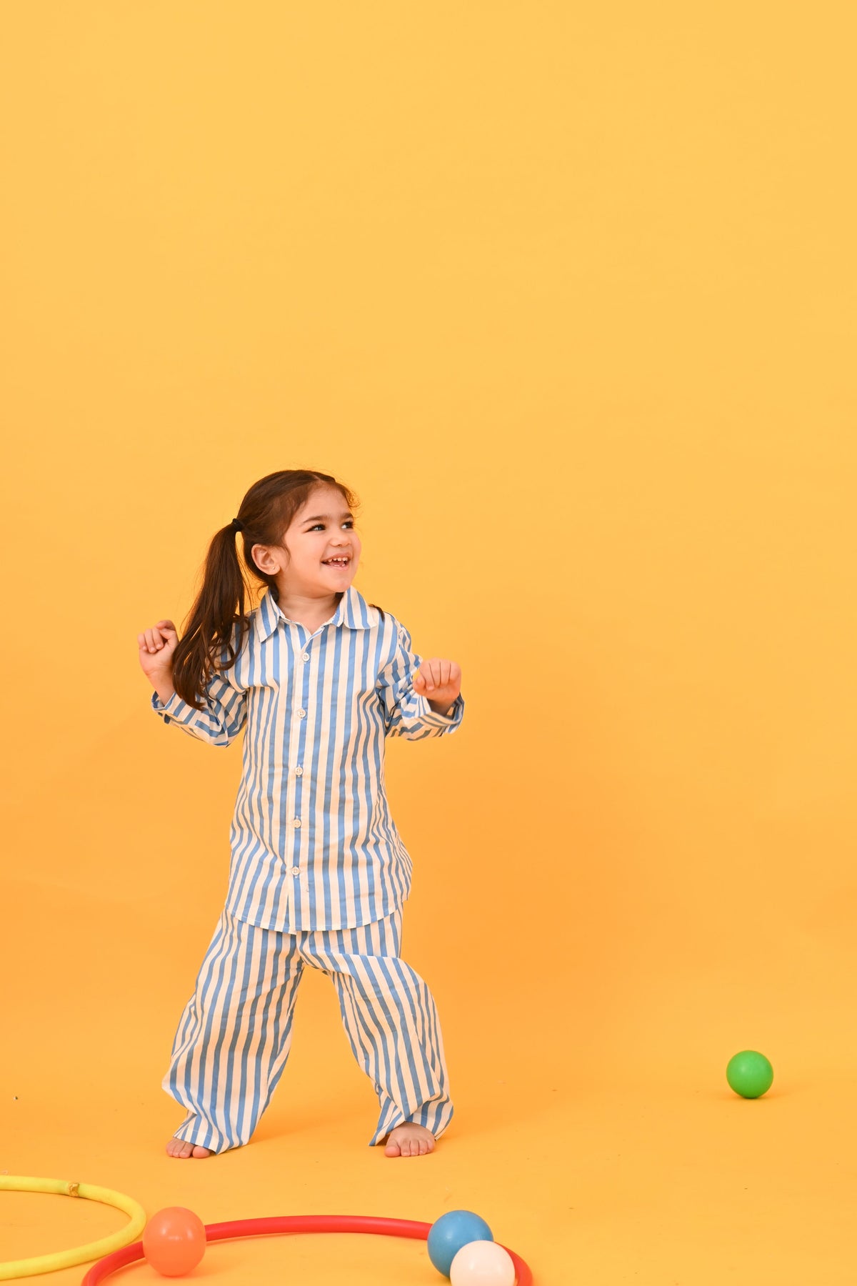 Blue Stripes Co-ord Set - Puddle Fashion