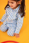 Blue Stripes Co-ord Set - Puddle Fashion