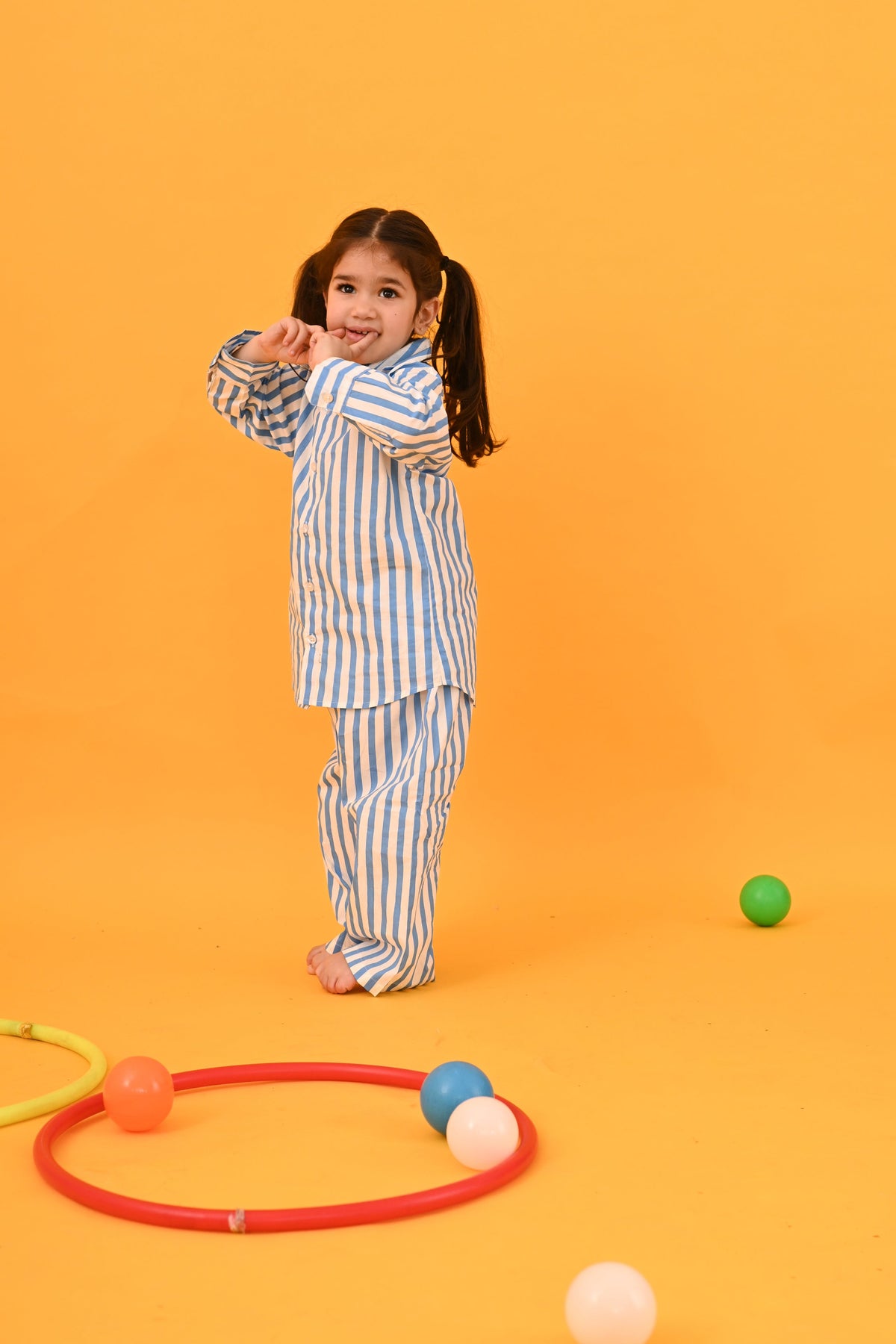 Blue Stripes Co-ord Set - Puddle Fashion