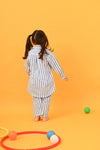 Blue Stripes Co-ord Set - Puddle Fashion