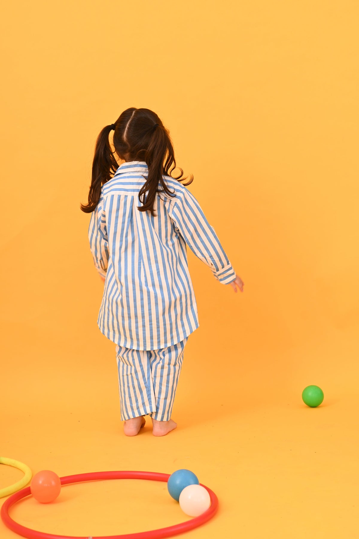 Blue Stripes Co-ord Set - Puddle Fashion