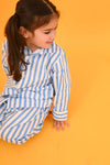 Blue Stripes Co-ord Set - Puddle Fashion
