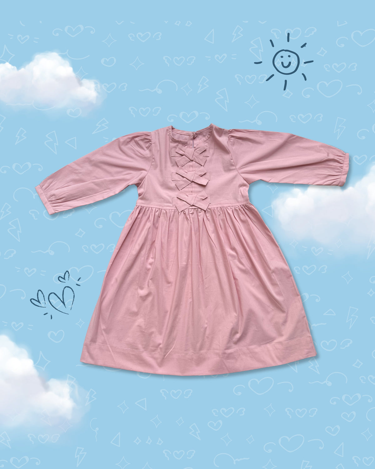 Dress With Bow - Puddle Fashion