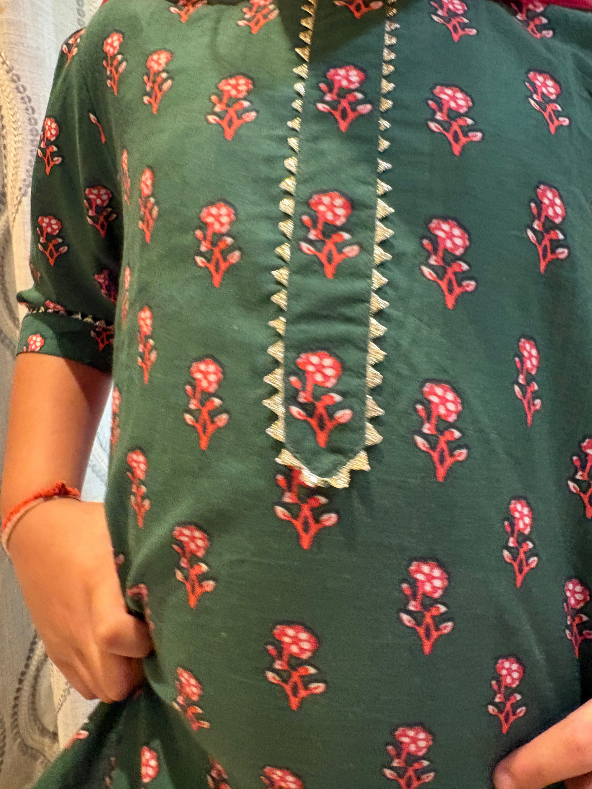 Emerald Bloom Sharara Set - Puddle Fashion