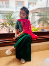 Emerald Bloom Sharara Set - Puddle Fashion