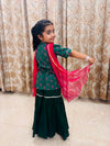 Emerald Bloom Sharara Set - Puddle Fashion