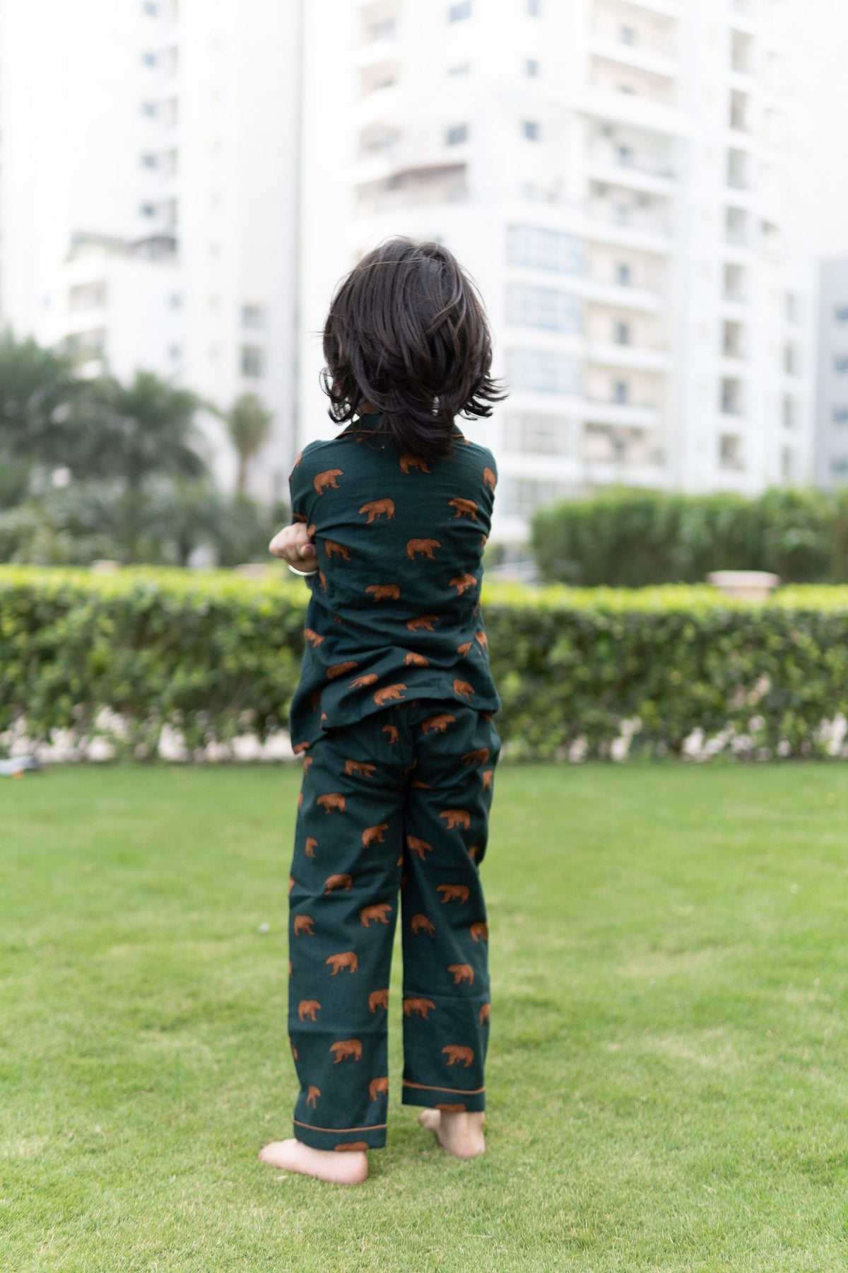 Forest Bear Unisex Pajama Set - Puddle Fashion