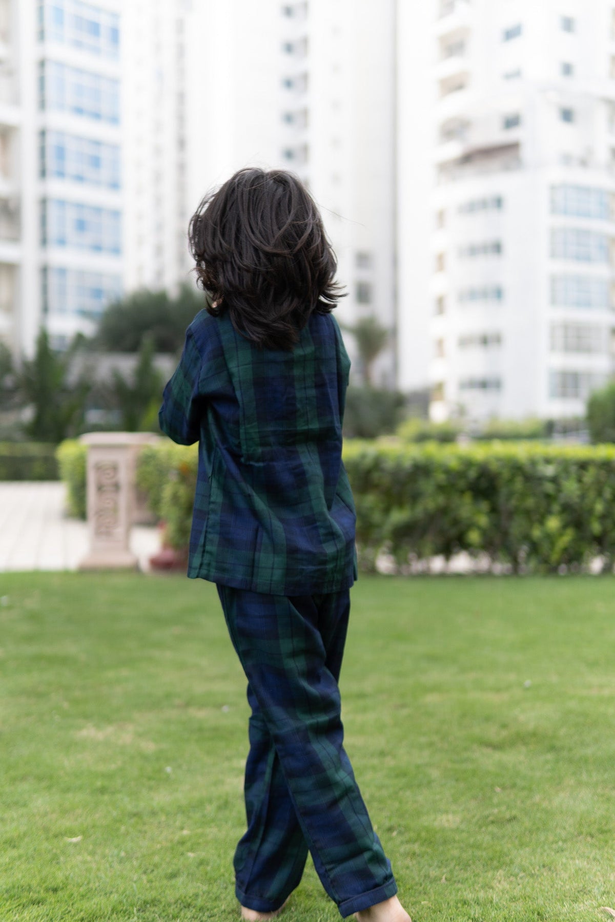 Forest Plaid Unisex Winter Pajama Set - Puddle Fashion