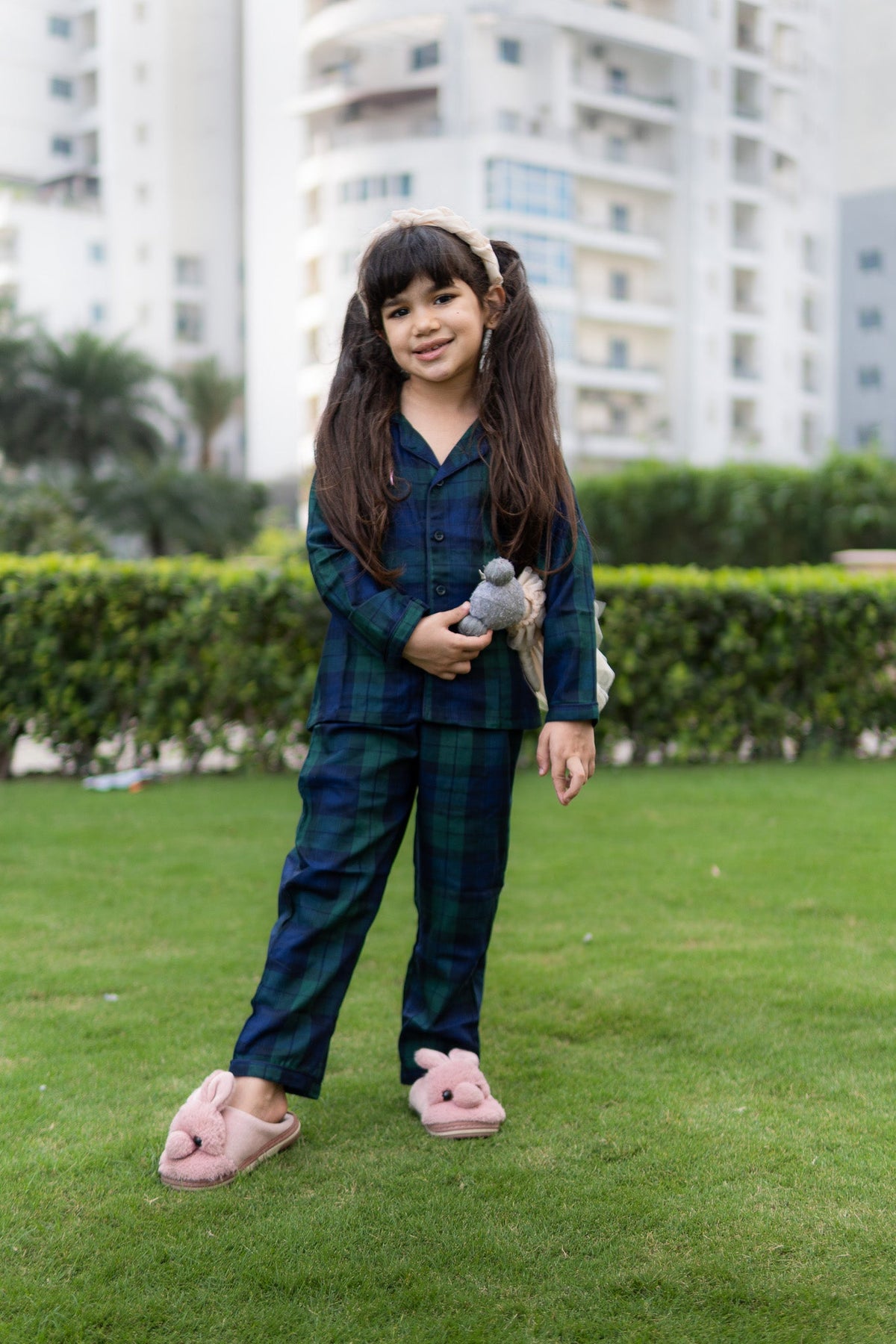 Forest Plaid Unisex Winter Pajama Set - Puddle Fashion