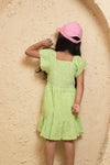 Gingham Green Check Dress - Puddle Fashion