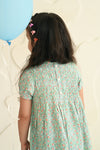 Green Floral Dress - Puddle Fashion