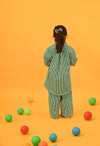Green Stripes Co-ord Set - Puddle Fashion