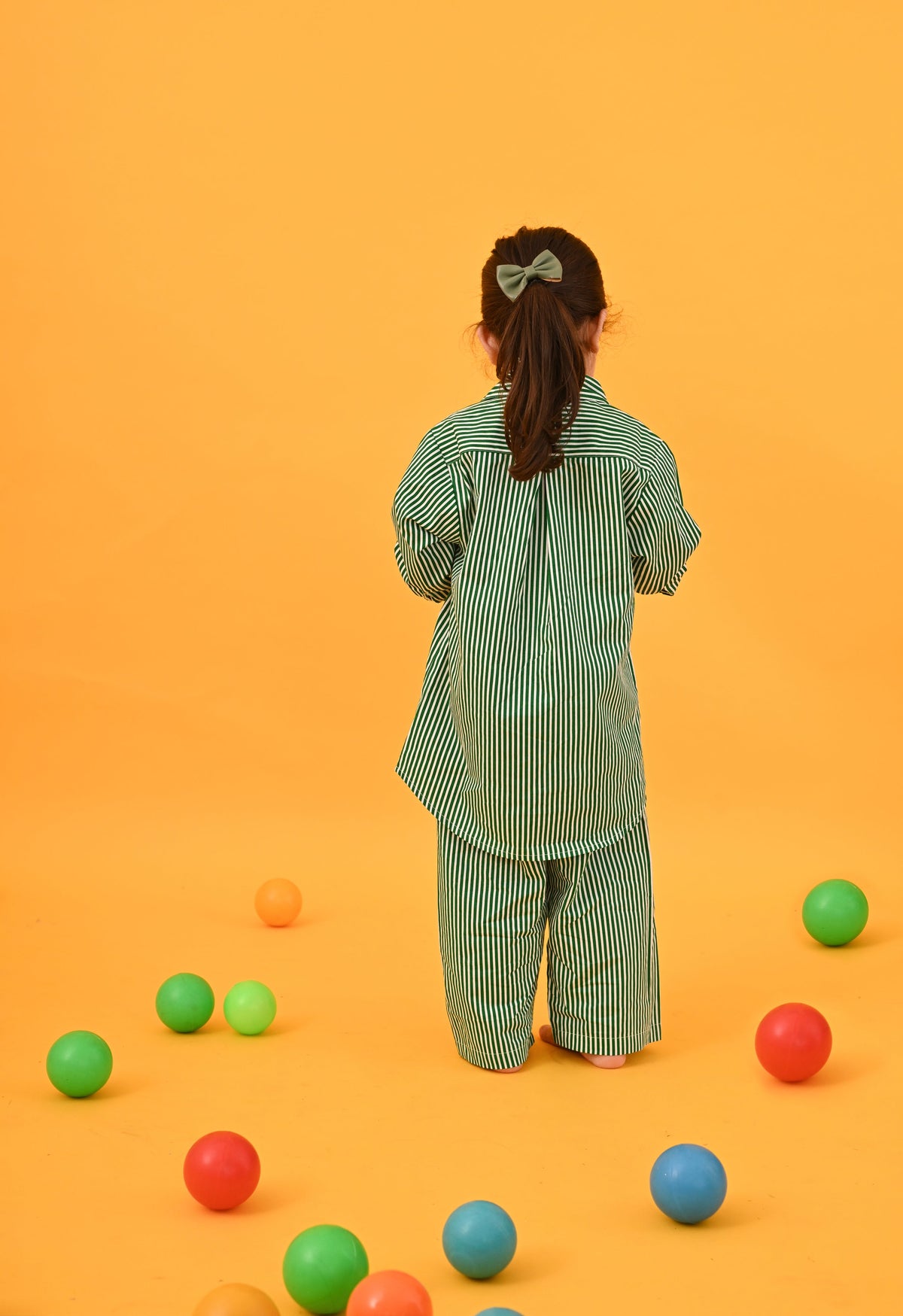 Green Stripes Co-ord Set - Puddle Fashion